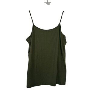 Time And Tru Womens  Size XL Olive Green Sleeveless Cami Top